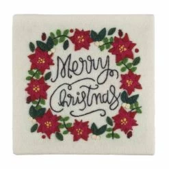 Needle Felting Kit With Frame | Merry Christmas -Sewing Art E109039 06 2