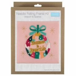 Needle Felting Kit With Frame | Season To Sparkle 7 Needle Felting Kit With Frame | Season To Sparkle -Sewing Art E109039 08 1