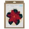 Punch Needle Kit With Hoop | Poinsettia 1 Punch Needle Kit With Hoop | Poinsettia -Sewing Art E109040 01 1