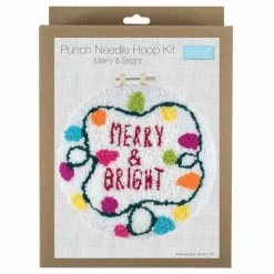 Punch Needle Kit With Hoop | Merry & Bright -Sewing Art E109040 03 1