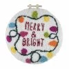 Punch Needle Kit With Hoop | Merry & Bright -Sewing Art E109040 03 2