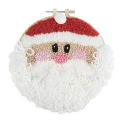 Punch Needle Kit With Hoop | Father Christmas -Sewing Art E109040 04 2