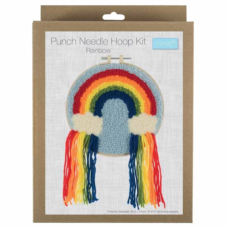 Punch Needle Kit With Hoop | Rainbow 5 Punch Needle Kit With Hoop | Rainbow - Image 3