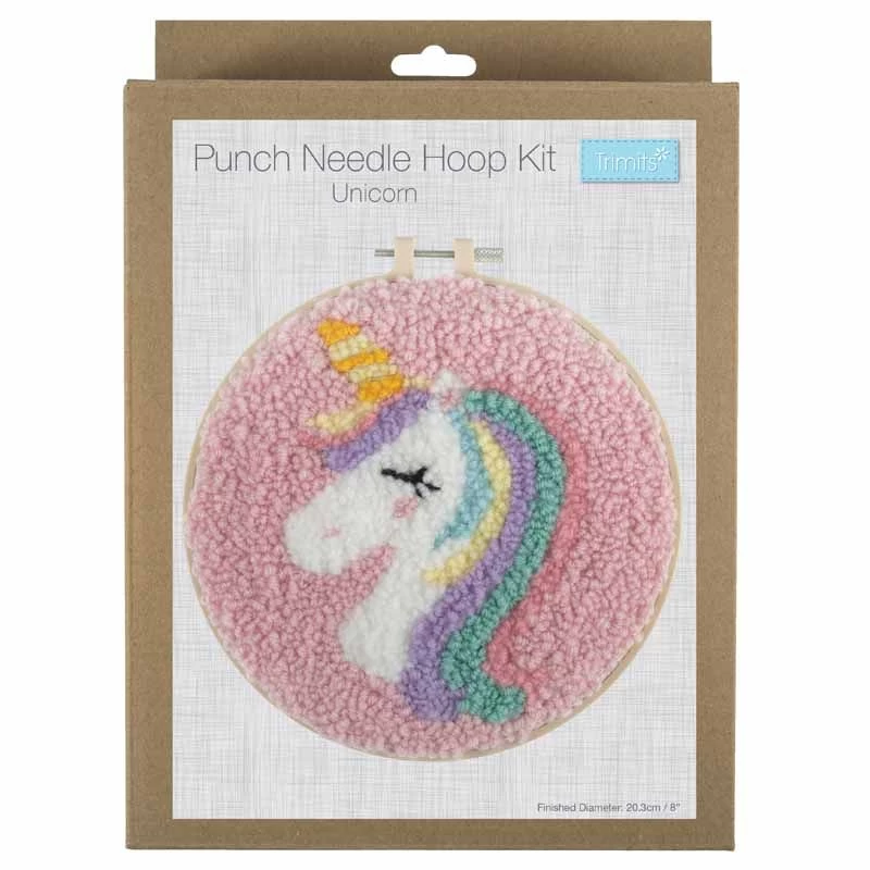 Punch Needle Kit With Hoop | Unicorn 3 Punch Needle Kit With Hoop | Unicorn