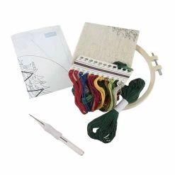 Embroidery Punch Needle Kit With Hoop | Christmas Tree 7 Embroidery Punch Needle Kit With Hoop | Christmas Tree -Sewing Art E109041 01 3