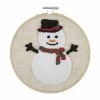 Embroidery Punch Needle Kit With Hoop | Snowman -Sewing Art E109041 05 2