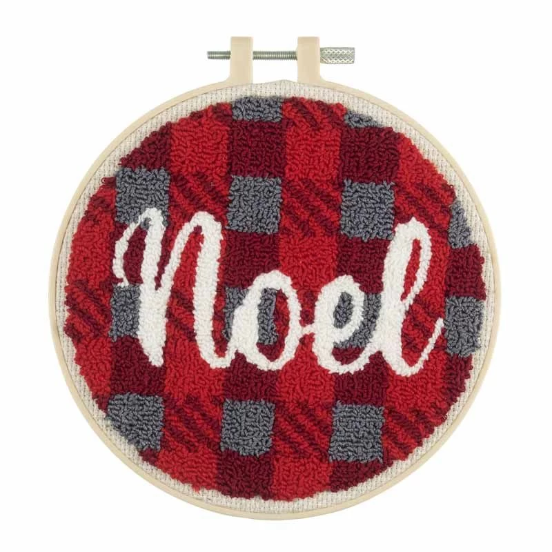 Embroidery Punch Needle Kit With Hoop | Noel 3 Embroidery Punch Needle Kit With Hoop | Noel - Image 2