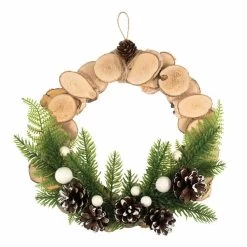 Wreath Kit | Scandi Wood, 25cm -Sewing Art E109052 1