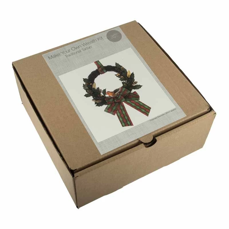 Wreath Kit | Traditional Tartan, 20cm 5 Wreath Kit | Traditional Tartan, 20cm - Image 3