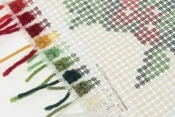 Cross Stitch Cushion Kit | Poinsettia -Sewing Art E109057 03 4