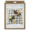 Half Stitch - Tapestry Cushion Kit | Gingham Bee -Sewing Art E109058 03 1