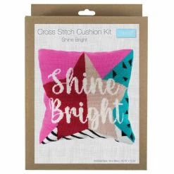 Half Stitch - Tapestry Cushion Kit | Shine Bright