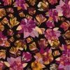 Viscose Twill Fabric | Leaves Fuchsia 1 Viscose Twill Fabric | Leaves Fuchsia -Sewing Art E109106 01 1
