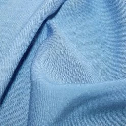 Viscose Challis Fabric Plain | Sky