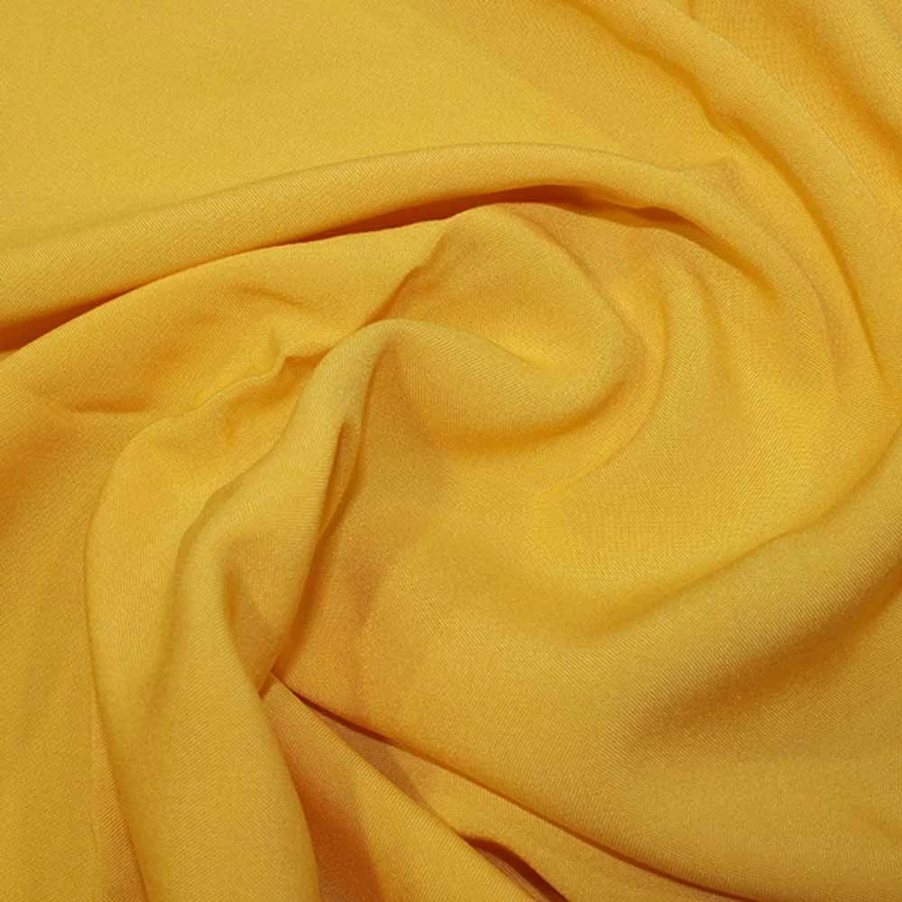 Viscose Challis Fabric Plain | Yellow 3 Viscose Challis Fabric Plain | Yellow