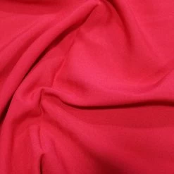 Viscose Challis Fabric Plain | Cerise