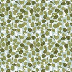 Winter Botanical Lewis & Irene | Snowberry Winter Blue With Pearl