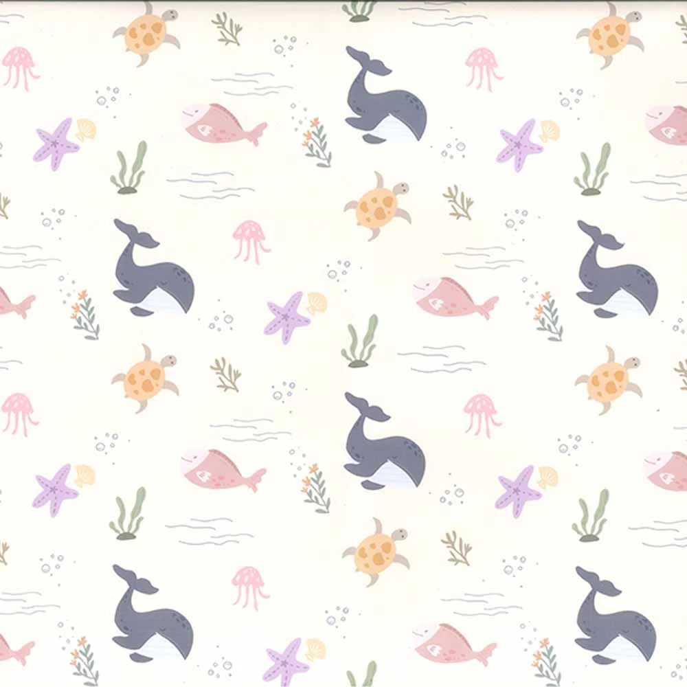 PU Printed Waterproof Raincoat Fabric | Sea Bed 3 PU Printed Waterproof Raincoat Fabric | Sea Bed