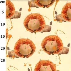 PU Printed Waterproof Raincoat Fabric | Lion