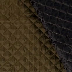 Quilted Coating Fabric | Crosshatch Khaki Green -Sewing Art E110636 027 2