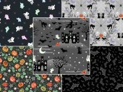 Castle Spooky Fabric | Fat Quarter Pack 3