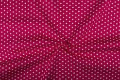 Stitch It, Cotton Print Fabric | Stars Fuchsia