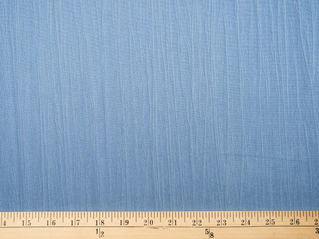 Crinkle Denim Fabric | Light Blue 4 Crinkle Denim Fabric | Light Blue - Image 2
