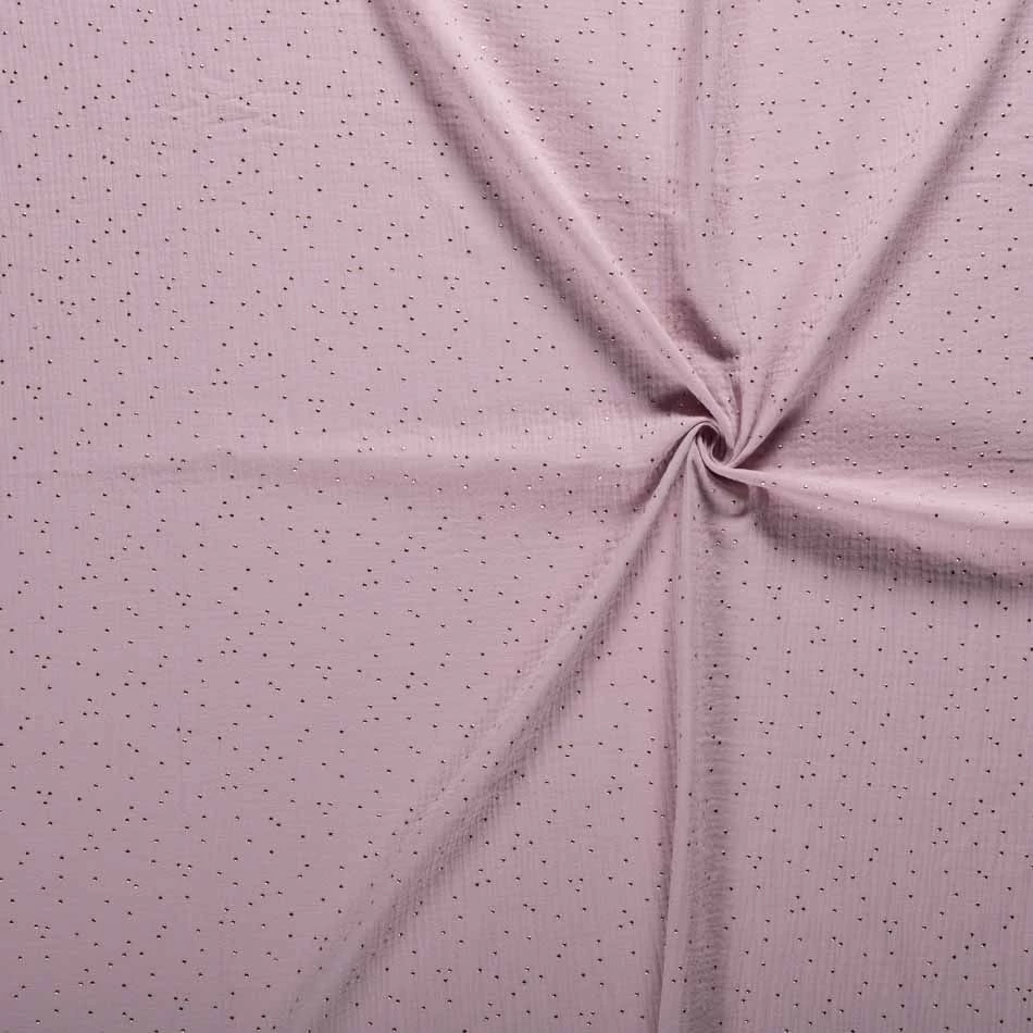 Double Gauze Fabric | Gold Fleck Pale Pink 3 Double Gauze Fabric | Gold Fleck Pale Pink