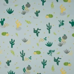 Jersey Cotton Fabric | Desert Flora Pale Blue