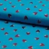 Jersey Cotton Metallic | Foil Strawberry Turquoise -Sewing Art e107562 01 1