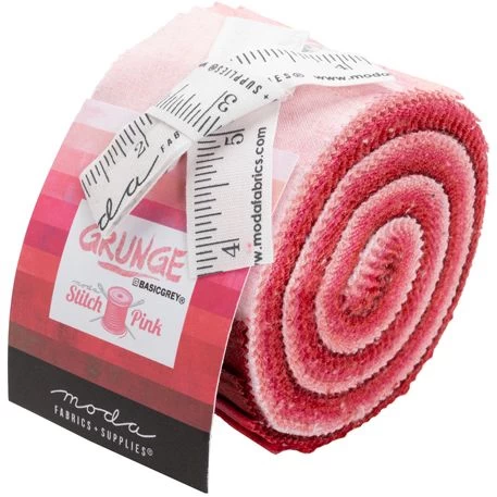 Moda Grunge Junior Jelly Roll | Stitch Pink 3 Moda Grunge Junior Jelly Roll | Stitch Pink