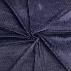 4.5w Cotton Corduroy Fabric - Washed | Dark Blue