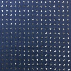 Sparkling Chambray Fabric | Gold Metallic Anchors Dark Blue 7 Sparkling Chambray Fabric | Gold Metallic Anchors Dark Blue -Sewing Art e108939 03 1