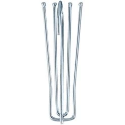 Deep Pleat Long Neck Hooks | Metal - Silver | Multi Pack Options