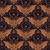 Cast A Spell Lewis & Irene Fabric | Floral Bat Orange