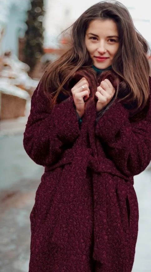 Luxury Boucle Coating Fabric | Dark Grey 4 Luxury Boucle Coating Fabric | Dark Grey - Image 2