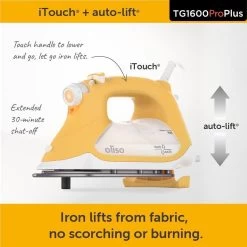 Oliso Smart Iron: TG1600 Pro Plus -Sewing Art oliso iron 15