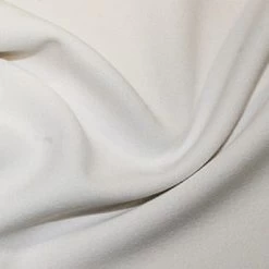 Heavy Scuba Crepe Fabric | White