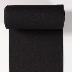 Tubular Jersey Fabric | Black & Lurex Gold
