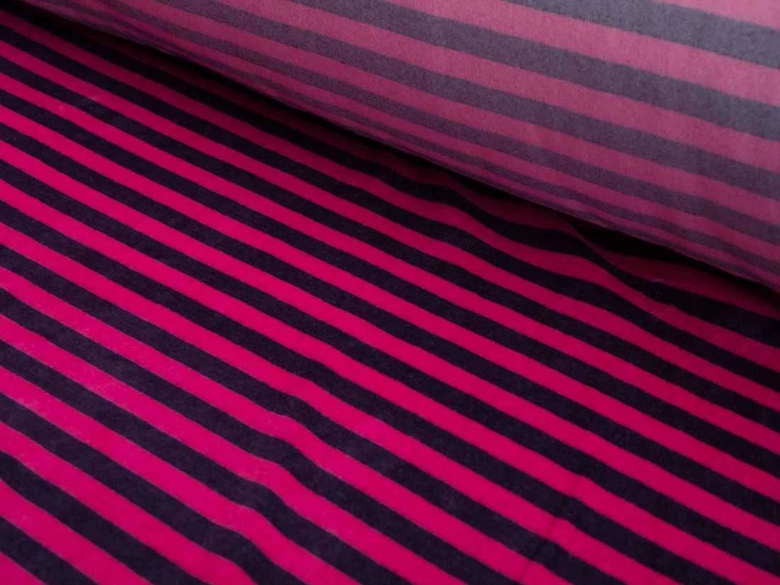 Velour Jersey Stripe | Pink Stripe 3 Velour Jersey Stripe | Pink Stripe