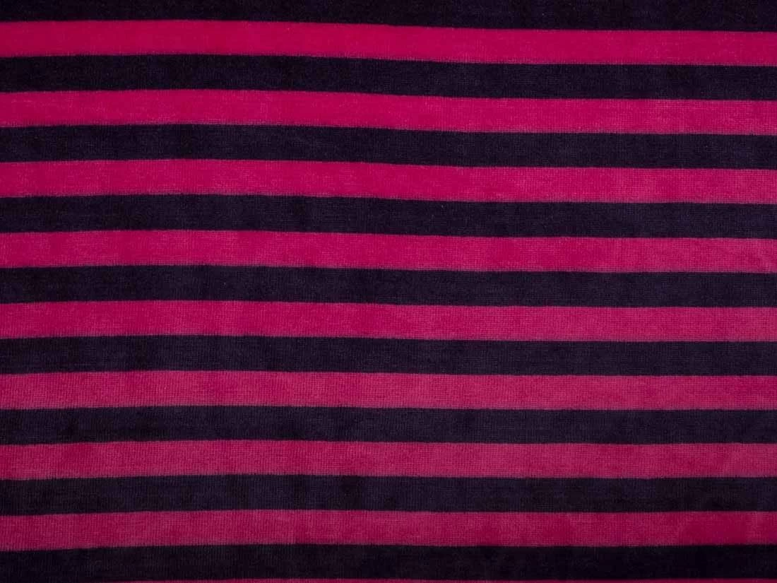 Velour Jersey Stripe | Pink Stripe 4 Velour Jersey Stripe | Pink Stripe - Image 2